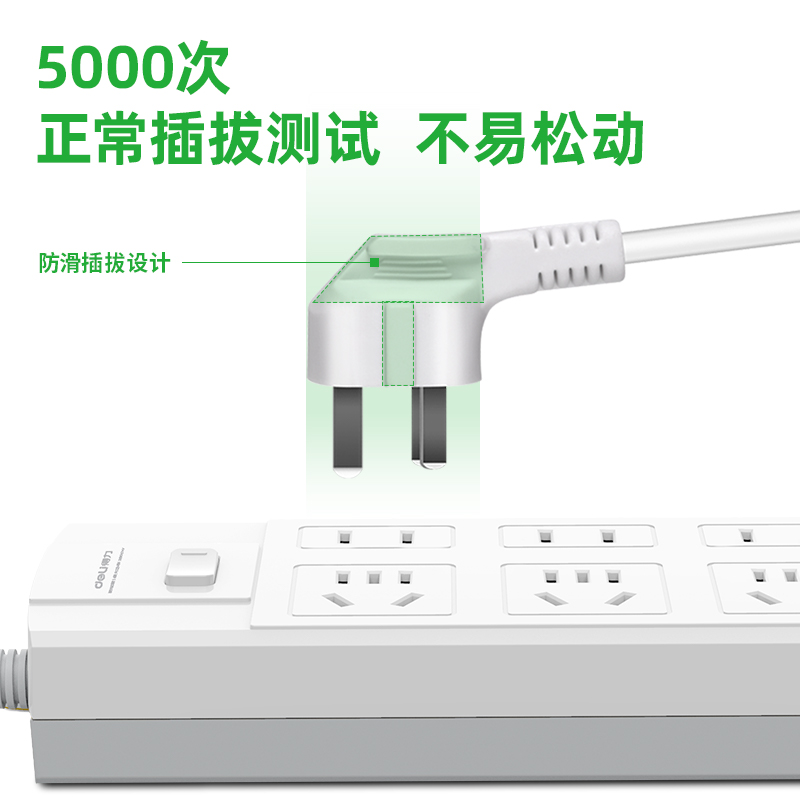 s36沙龙会3994插座_3+3_3米_泡壳装(白)(只)