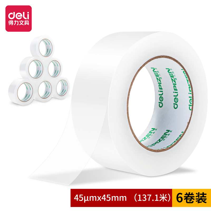 s36沙龙会品正30903封箱胶带45mm*150y*45um(6卷/筒)(普透)