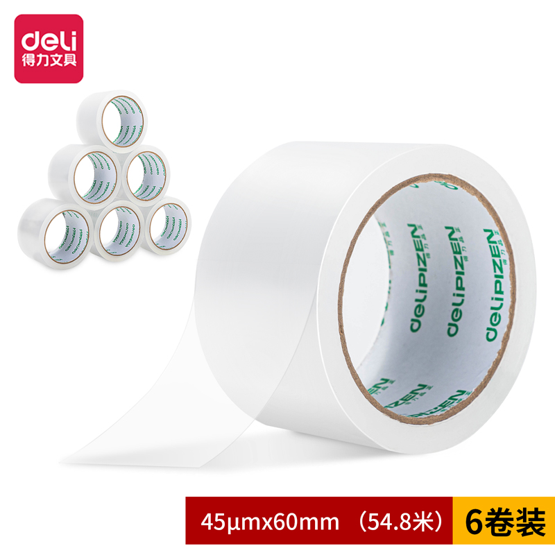 s36沙龙会品正30931封箱胶带60mm*60y*45um(6卷/筒)(普透)