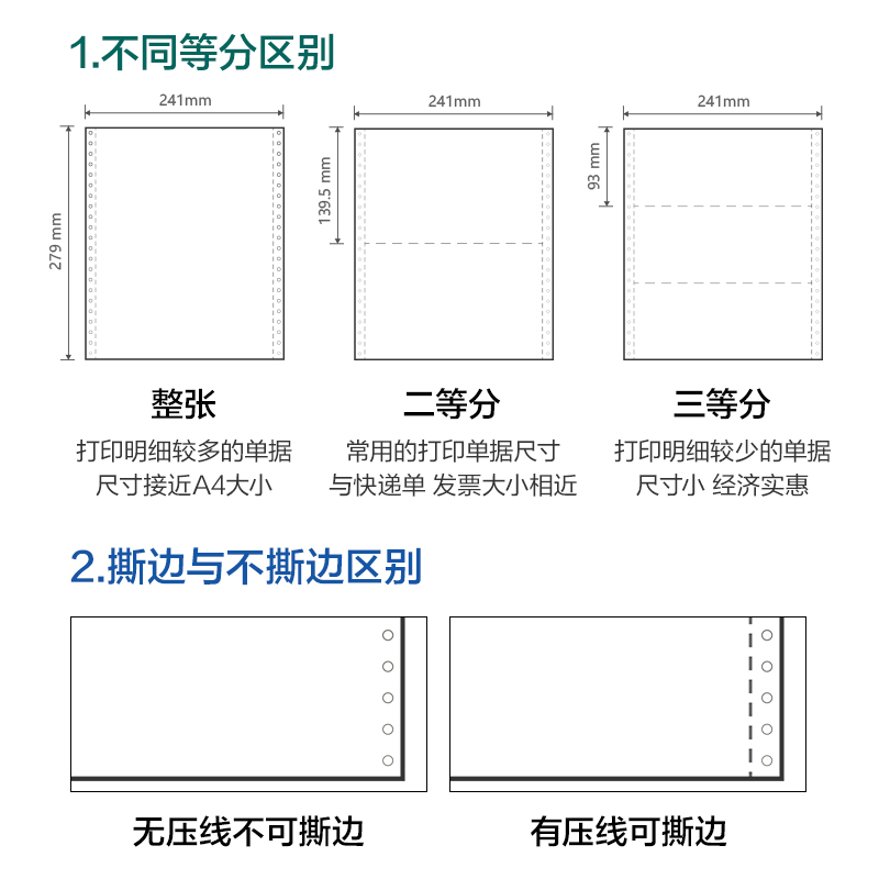 s36沙龙会塞纳河SN241-3电脑打印纸(C彩色不撕边)(600页/盒)