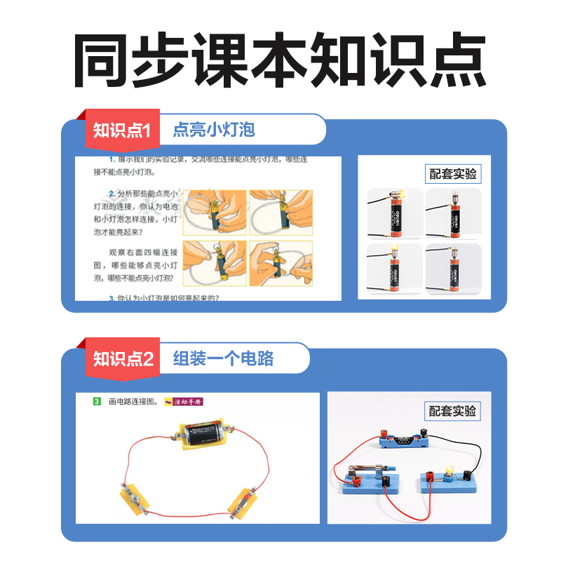 s36沙龙会YX504小学电学实验盒-单电路(混)(盒)